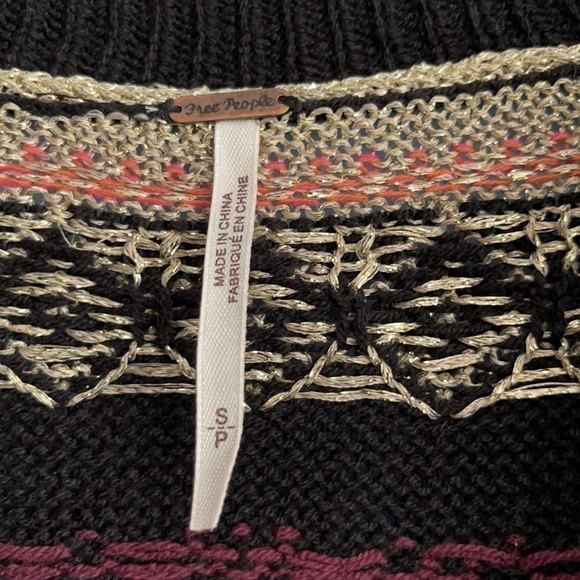 New Free People Black Cabin Fever Sweater - Picture 12 of 13